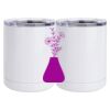 10 oz. White Stainless Steel Short Tumbler Thumbnail
