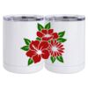 10 oz. White Stainless Steel Short Tumbler Thumbnail
