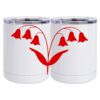 10 oz. White Stainless Steel Short Tumbler Thumbnail