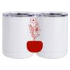10 oz. White Stainless Steel Short Tumbler Thumbnail