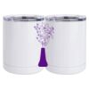 10 oz. White Stainless Steel Short Tumbler Thumbnail