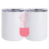 10 oz. White Stainless Steel Short Tumbler Thumbnail