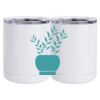 10 oz. White Stainless Steel Short Tumbler Thumbnail