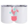 10 oz. White Stainless Steel Short Tumbler Thumbnail