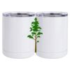 10 oz. White Stainless Steel Short Tumbler Thumbnail