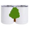 10 oz. White Stainless Steel Short Tumbler Thumbnail