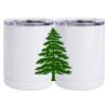 10 oz. White Stainless Steel Short Tumbler Thumbnail