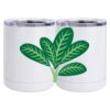 10 oz. White Stainless Steel Short Tumbler Thumbnail