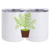 10 oz. White Stainless Steel Short Tumbler Thumbnail
