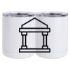 10 oz. White Stainless Steel Short Tumbler Thumbnail