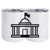 10 oz. White Stainless Steel Short Tumbler Thumbnail