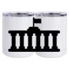 10 oz. White Stainless Steel Short Tumbler Thumbnail