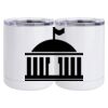 10 oz. White Stainless Steel Short Tumbler Thumbnail