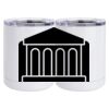 10 oz. White Stainless Steel Short Tumbler Thumbnail
