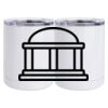 10 oz. White Stainless Steel Short Tumbler Thumbnail