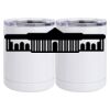 10 oz. White Stainless Steel Short Tumbler Thumbnail