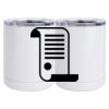 10 oz. White Stainless Steel Short Tumbler Thumbnail