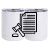 10 oz. White Stainless Steel Short Tumbler Thumbnail