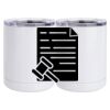 10 oz. White Stainless Steel Short Tumbler Thumbnail