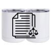10 oz. White Stainless Steel Short Tumbler Thumbnail