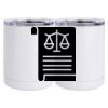10 oz. White Stainless Steel Short Tumbler Thumbnail