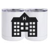 10 oz. White Stainless Steel Short Tumbler Thumbnail