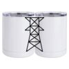 10 oz. White Stainless Steel Short Tumbler Thumbnail