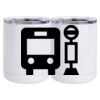 10 oz. White Stainless Steel Short Tumbler Thumbnail