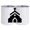 10 oz. White Stainless Steel Short Tumbler Thumbnail