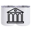 10 oz. White Stainless Steel Short Tumbler Thumbnail