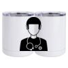 10 oz. White Stainless Steel Short Tumbler Thumbnail