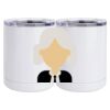 10 oz. White Stainless Steel Short Tumbler Thumbnail