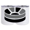 10 oz. White Stainless Steel Short Tumbler Thumbnail