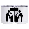10 oz. White Stainless Steel Short Tumbler Thumbnail