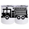 10 oz. White Stainless Steel Short Tumbler Thumbnail