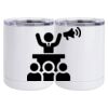 10 oz. White Stainless Steel Short Tumbler Thumbnail