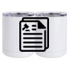 10 oz. White Stainless Steel Short Tumbler Thumbnail