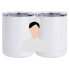 10 oz. White Stainless Steel Short Tumbler Thumbnail