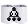 10 oz. White Stainless Steel Short Tumbler Thumbnail