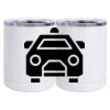 10 oz. White Stainless Steel Short Tumbler Thumbnail