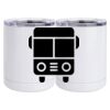 10 oz. White Stainless Steel Short Tumbler Thumbnail