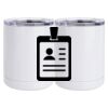 10 oz. White Stainless Steel Short Tumbler Thumbnail
