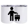 10 oz. White Stainless Steel Short Tumbler Thumbnail