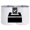 10 oz. White Stainless Steel Short Tumbler Thumbnail