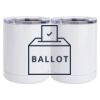 10 oz. White Stainless Steel Short Tumbler Thumbnail