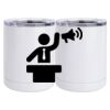 10 oz. White Stainless Steel Short Tumbler Thumbnail