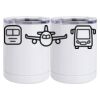 10 oz. White Stainless Steel Short Tumbler Thumbnail