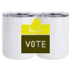 10 oz. White Stainless Steel Short Tumbler Thumbnail