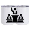 10 oz. White Stainless Steel Short Tumbler Thumbnail