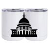 10 oz. White Stainless Steel Short Tumbler Thumbnail
